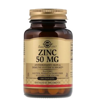 Solgar Zinc (Gluconate) 50 mg 100 tab