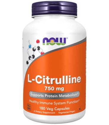 NOW FOODS CITRULLINE 750MG 180 VCAPS