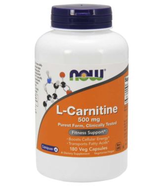 NOW FOODS L-CARNITINE 500MG 180 VCAPS