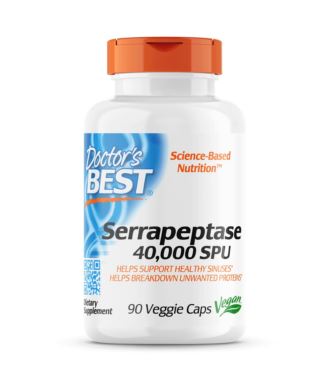 Doctor's Best Serrapeptase 40,000 SPU 90vcaps
