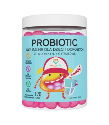 MyVita Probiotic Naturalne Żelki dla dzieci 120 sztuk