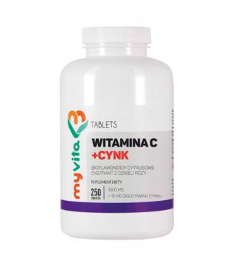 MyVita Witamina C + Cynk 250 tabletek
