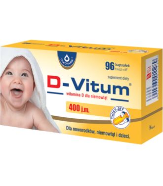 Oleofarm D-Vitum 400 dla dzieci 96 kapsułek