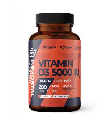 Immortal Vitamin D3 5000IU 200 Tabletek