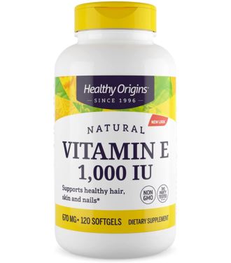 Healthy Origins Natural Vitamin E 1000 IU 120 kaps