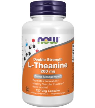 NOW FOODS THEANINE 200MG 120 VCAPS