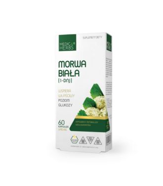 Medica Herbs Morwa Biała (1-DNJ) 640mg 60 kapsułek