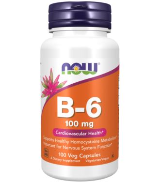 NOW FOODS B-6 100MG 100 VCAPS