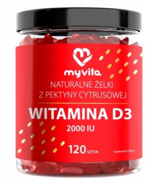 MyVita Witamina D3 2000 Naturalne Żelki 60 sztuk