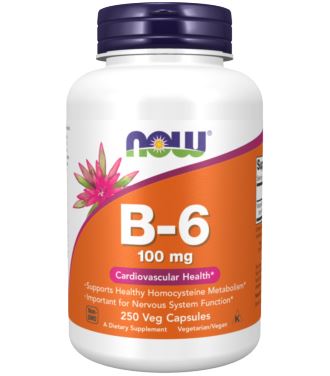 NOW FOODS B-6 100MG 250 VCAPS