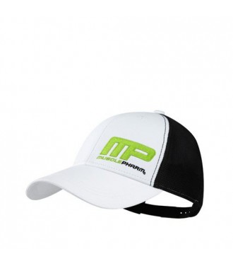Musclepharm Hat Flatbrim White Black (457) - One Size