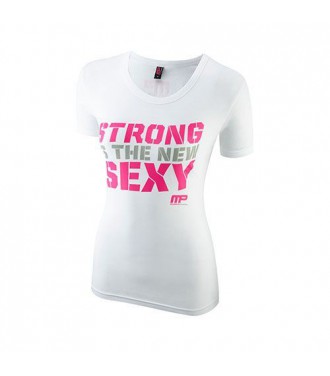 Musclepharm Ladies T-shirt 413 Sexy - White - M