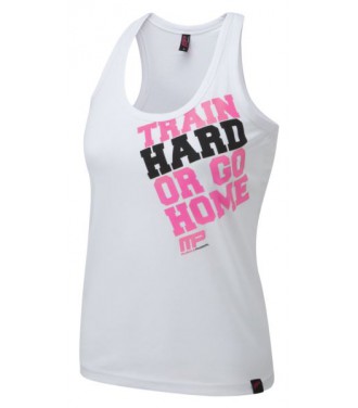 Musclepharm Ladies Top 489 Hard Home - White - S