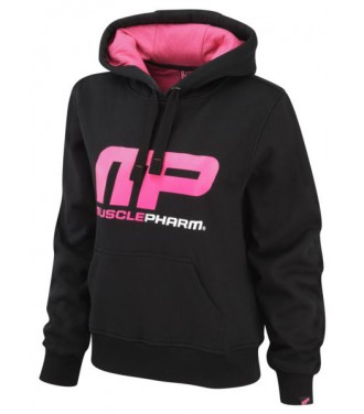 Musclepharm Ladies Hoodie Logo MP - Black/Pink - S