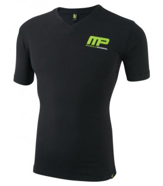 Musclepharm Mens V-Neck 400 T-Shirt Logo MP - L