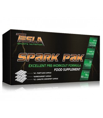 Tesla Spark Pak 90 caps box