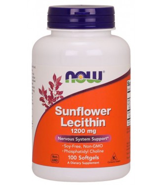 NOW SUNFL LECITHIN 1200mg 100 SGELS
