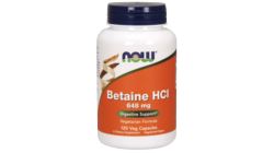 NOW BETAINE HCL  120 CAPS