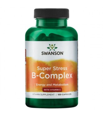Swanson Super Stress B-Complex Witamin C 100caps