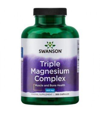 Swanson Triple Magnesium Complex 400mg 300caps