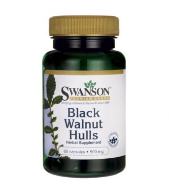 Swanson Black Walnut Hulls 500mg 60kap.