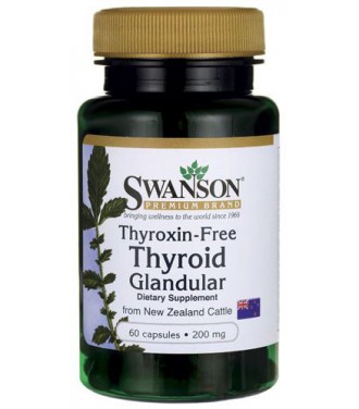 Swanson Thyroid Glandular 200mg 60kap.