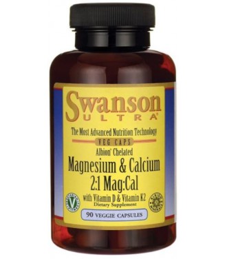 Swanson Albion Chelated Magnesium Calcium 90vcaps