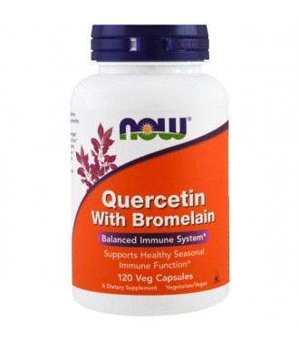 NOW FOODS Quercetin With Bromelain 120 VCAPS