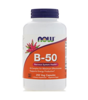NOW FOODS B-50 250 vcaps