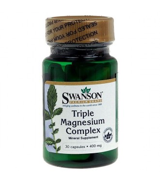 Swanson Triple Magnesium Complex 400mg 30caps