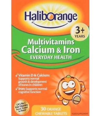 Haliborange Multivitamins, Calcium & Iron 30tabs