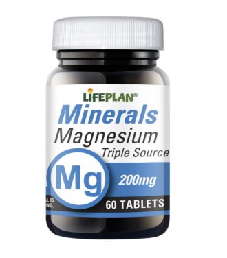 Lifeplan Triple Source Magnesium 200mg 60tab