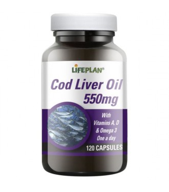Lifeplan Cod Liver Oil 550mg 120kaps