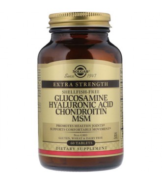 Solgar Glucosamine Hyaluronic Acid Chondroitin MSM 60 tab