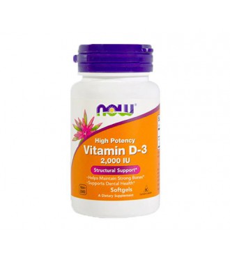 NOW FOODS Vitamin D-3 2000 IU 240 SGELS