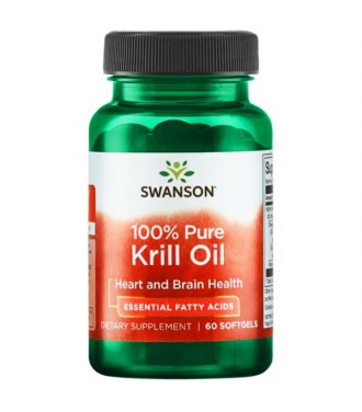 Swanson Krill Oil Olej z Kryla 60 kapsułek