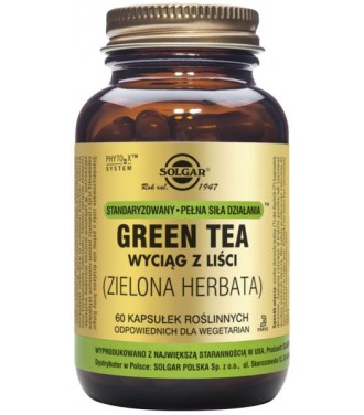 Solgar Zielona Herbata SPSD Green Tea 60 kapsułek