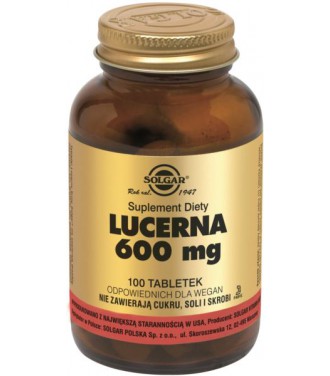 Solgar Lucerna 600mg 100 tabletek
