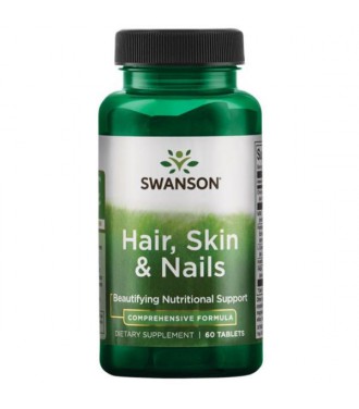 Swanson Hair Skin Nails 60 Tabletek
