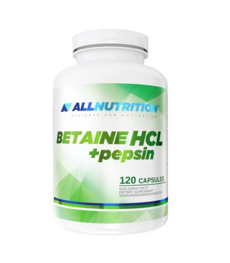 ALLNUTRITION Betaine HCL Pepsin 120 kapsułek