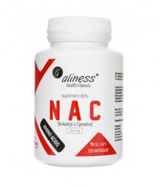 Aliness NAC N-Acetyl L-Cysteina 500mg 100 Vege Kapsułek