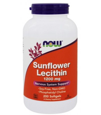 NOW FOODS SUNFL LECITHIN 1200MG 200SOFTGELS