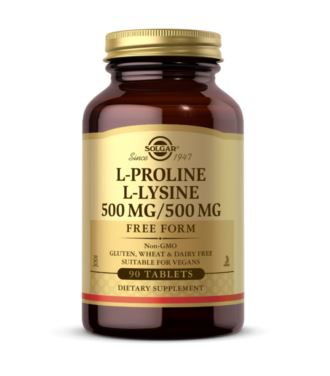 Solgar L-Proline/L-Lysine 500/500mg 90 tabletek