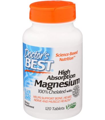 Doctor's Best High Absorption Magnesium 120vtabs