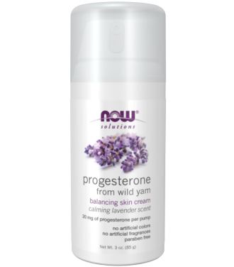 NOW FOODS PROGESTERONE FROM WILD YAM CREAM WITH LAVENDER 3oz (85g)