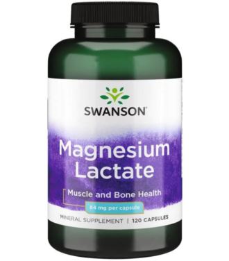Swanson Magnesium Lactate 84mg 120 caps