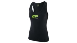 Musclepharm Ladies Top 431 Logo - Black/Green - XS