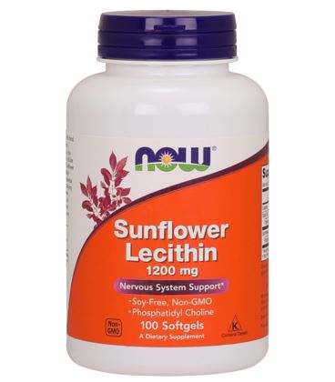 NOW SUNFL LECITHIN 1200mg 100 SGELS