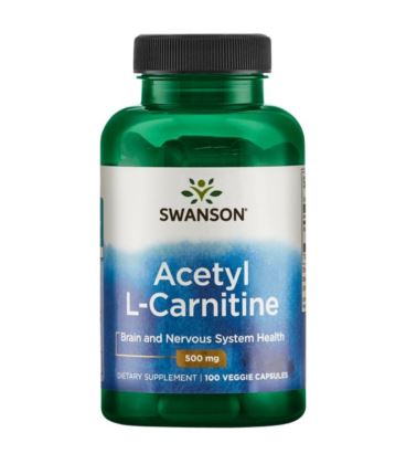 Swanson Acetyl L-Carnitine 500mg 100 vcaps
