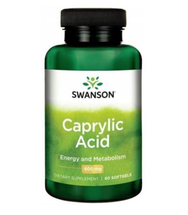 Swanson Caprlylic Acid 600mg 60 softgel